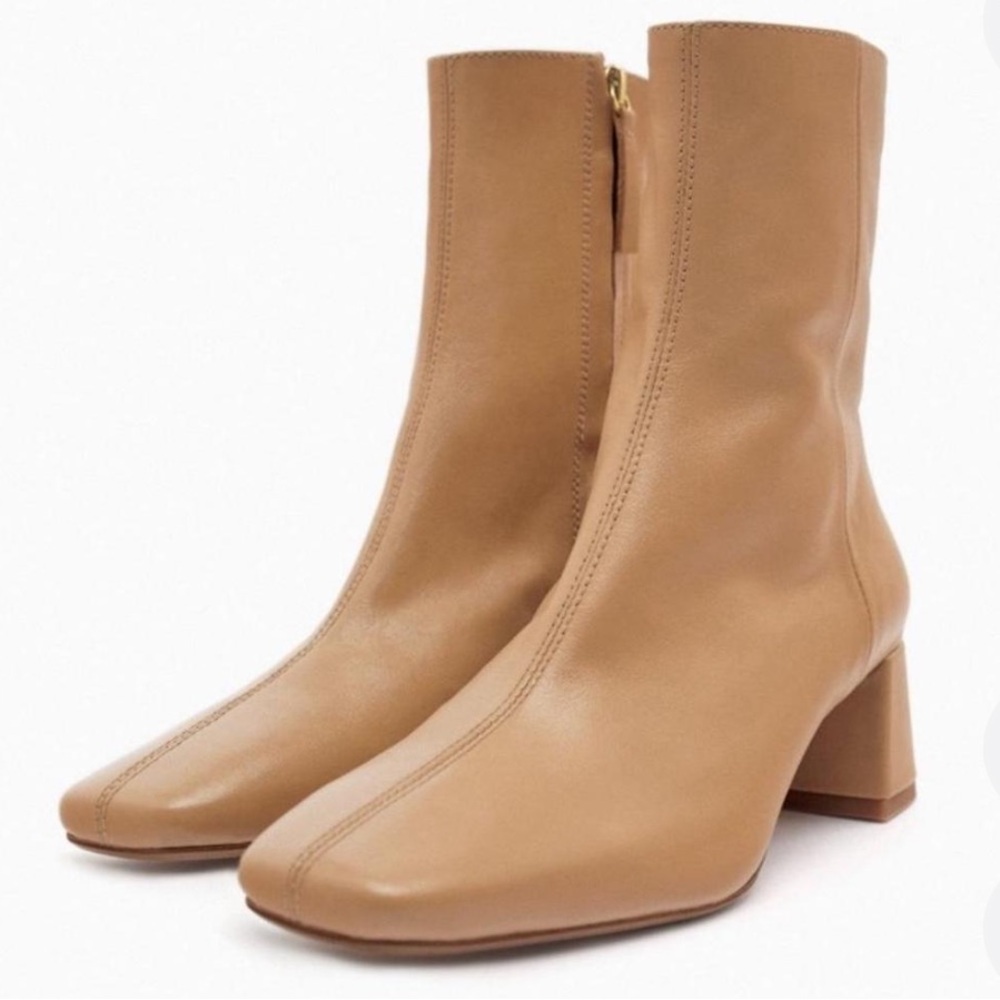 Staple Basic Tan Ankle Boots